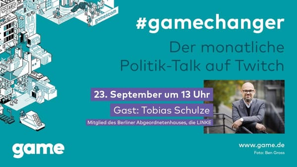 Schulze will im #gamechanger-Talk Branche öffentlich stärken