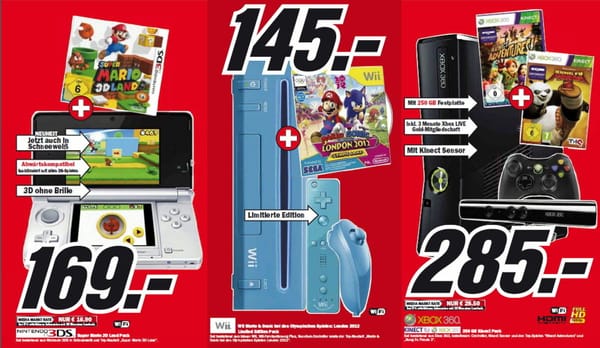 Media-Markt-Bundles: Nur 3DS tanzt aus der Reihe