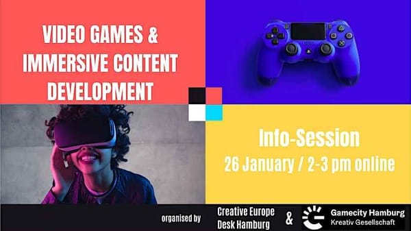 Gamecity Hamburg und Creative Europe halten Infoveranstaltung zur Gamesförderung