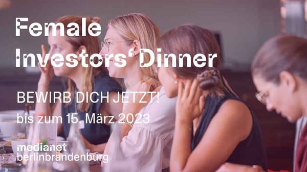 "Female Investors' Dinner" vom medianet berlinbrandenburg