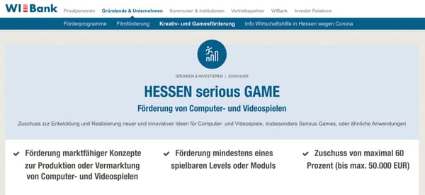 Hessen öffnet Förderaufruf für Serious-Game-Produktion und -Vermarktung