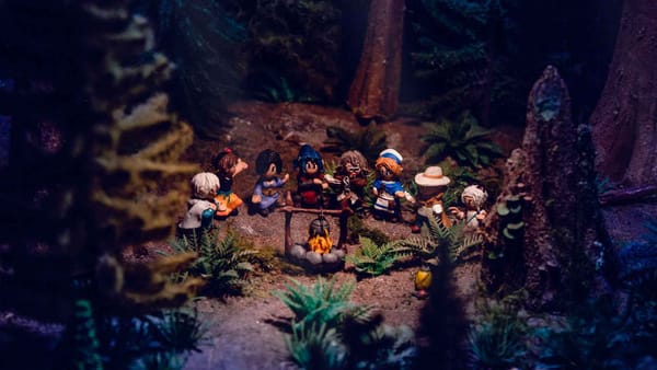 Octopath-Lagerfeuer im Miniatur Wunderland in Hamburg