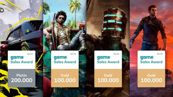 Vier game Sales Awards im April 2023 verliehen