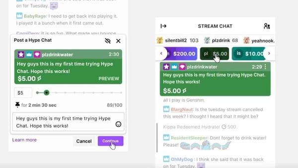 Neues Monetarisierungstool auf Twitch: Hype Chat