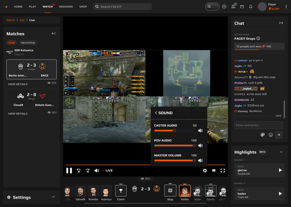ESL Faceit startet eigene Streamingplattform für E-Sport