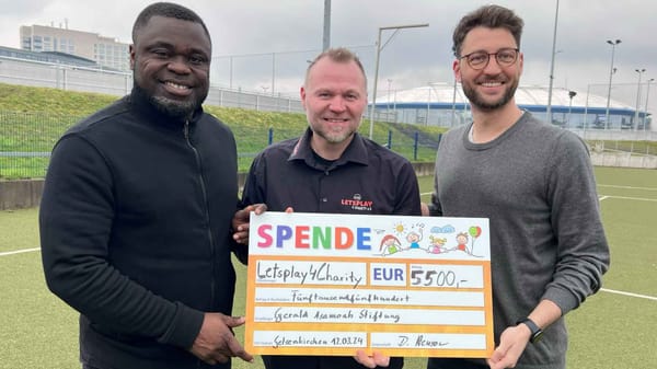 Letsplay4Charity Donates Again to the Gerald Asamoah Foundation