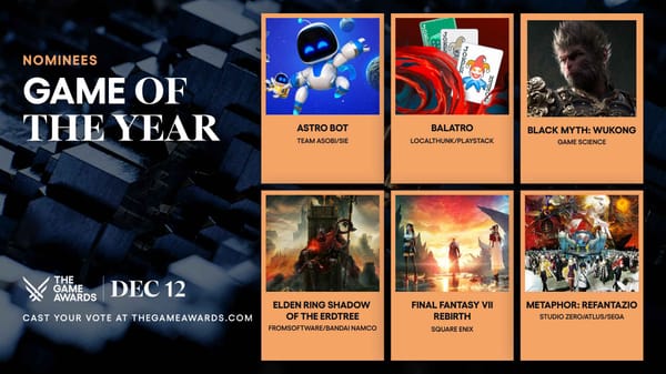 The Game Awards 2024: All the Nominees