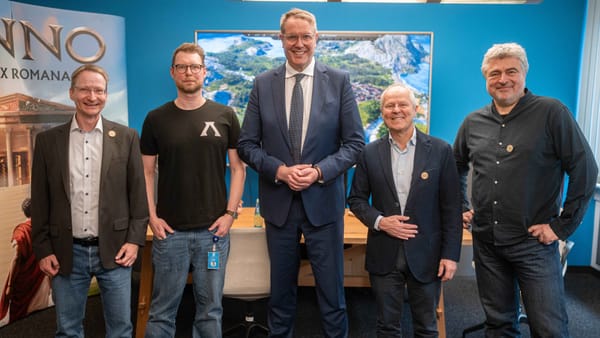 Ubisoft Mainz Celebrates with Political Visitors and CEO Yves Guillemot 