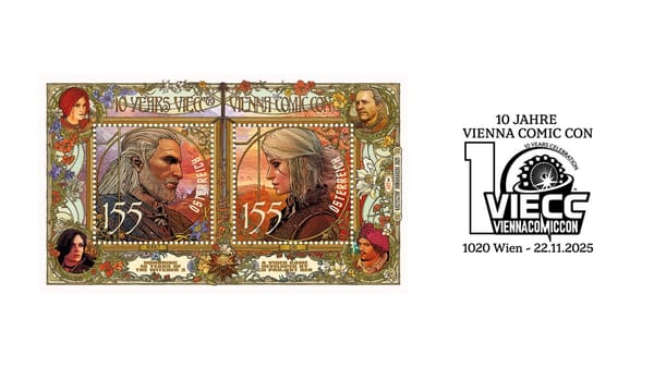 Austrian Post Prints Witcher Stamps to Celebrate Vienna Comic Con