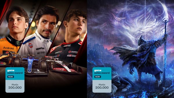 Another Game Sales Award for Formula 1 and Nightreign