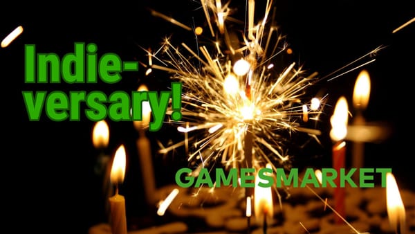 It's our Indieversary! Get GamesMarket+ for Just 1€ a Week