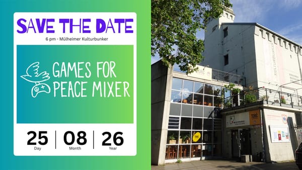 Games for Peace Mixer Announced for gamescom Week
