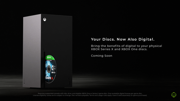 Xbox Phases in Digital Entitlements for Physical Discs