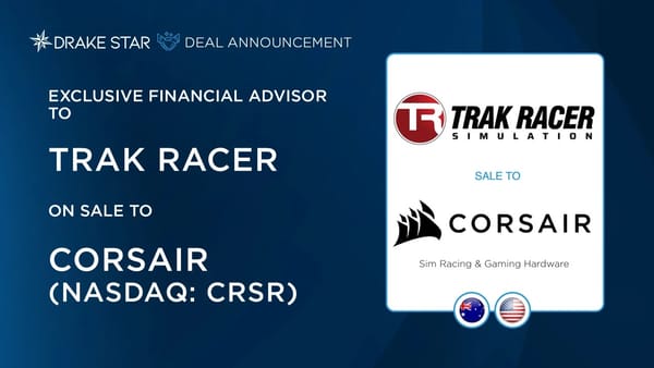 Corsair Gaming Acquired Trak Racer
