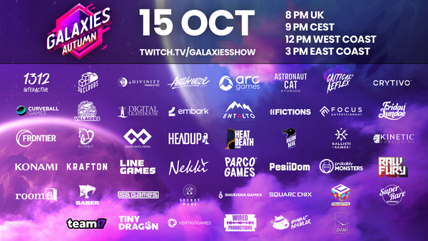Galaxies Autumn Showcase Features Over 40 Studios and Publishers
